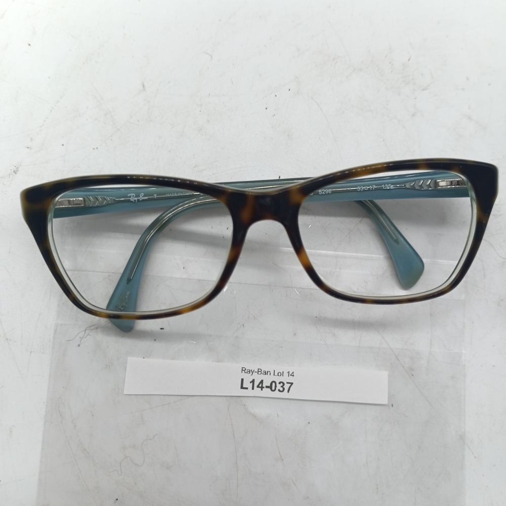 Ray-Ban RB5298 Tortoise Teal Blue Cat Eye Eyeglasses Frames Only 53-17-135 37